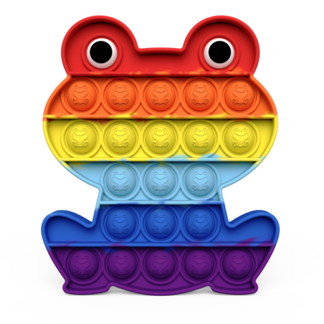 POP the BUBBLE - Fidget Toy FROG RAINBOW