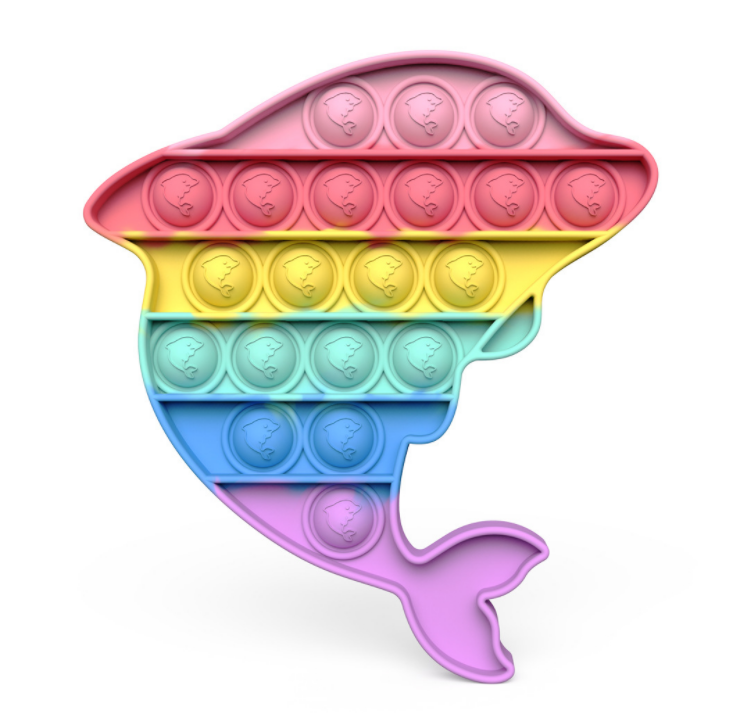 POP the BUBBLE – Fidget Toy WHALE RAINBOW – Squizz