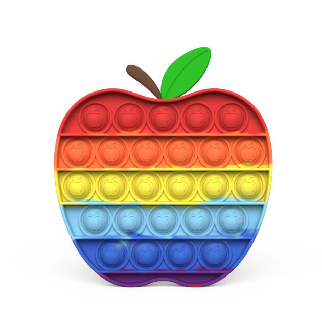 POP the BUBBLE - Fidget Toy APPLE RAINBOW