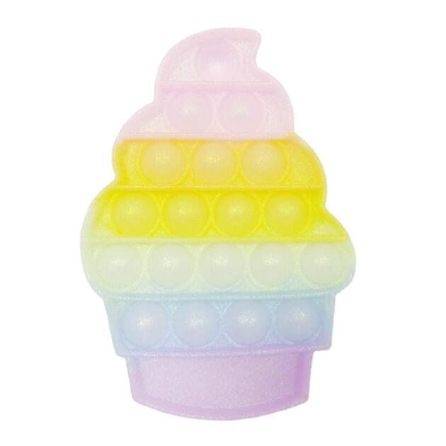 POP the BUBBLE - Fidget Toy ICECREAM RAINBOW GLITTER