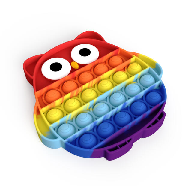 POP the BUBBLE - Fidget Toy OWL RAINBOW