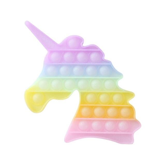 POP the BUBBLE - Fidget Toy UNICORN RAINBOW GLITTER